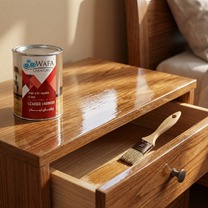 Synthetic leather varnish